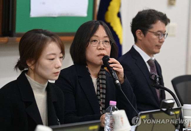 발언하는 김예영 전국법관대표회의 의장