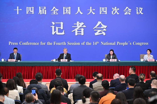 왕이 중국 외교부장 기자회견