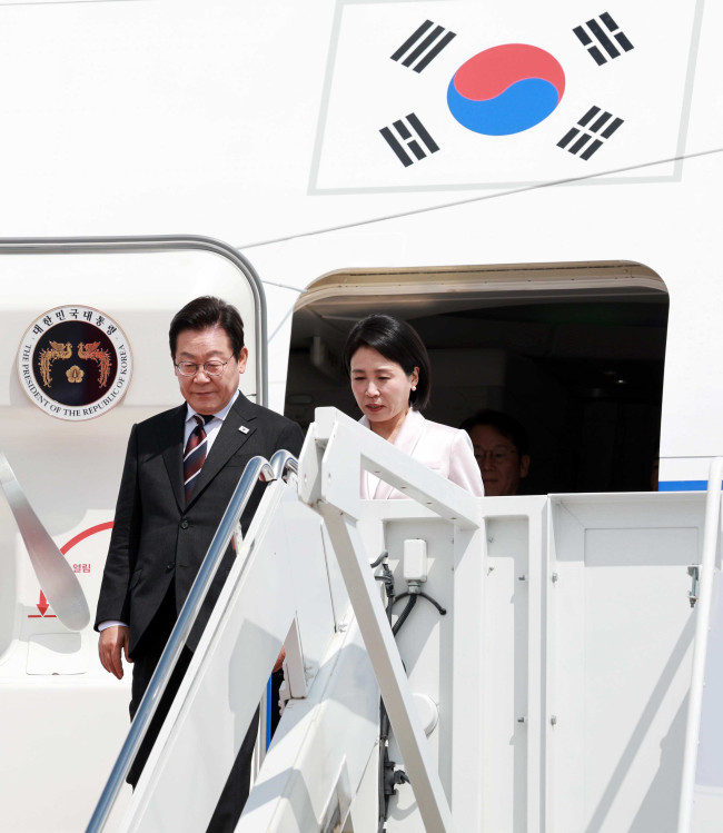 이재명 대통령 부부 미국 워싱턴DC 도착