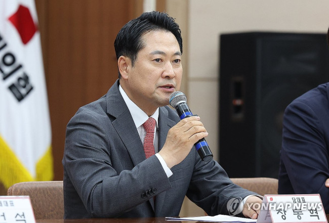 발언하는 장동혁 대표