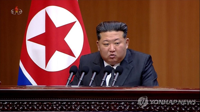 김정은, 최고인민회의서 대미·대한 입장 천명