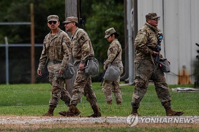시카고 인근 당도한 텍사스 주방위군