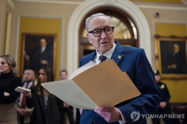 미국 민주당 척 슈머 상원 원내대표