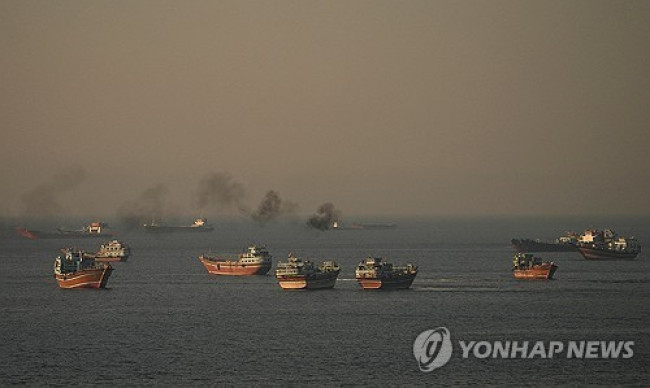 지난 15일(현지시간) 호르무즈 해협 