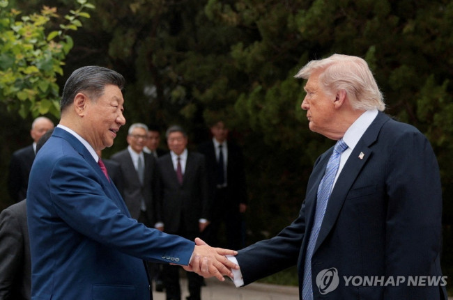 지난 5월 베이징에서 만난 미중 정상