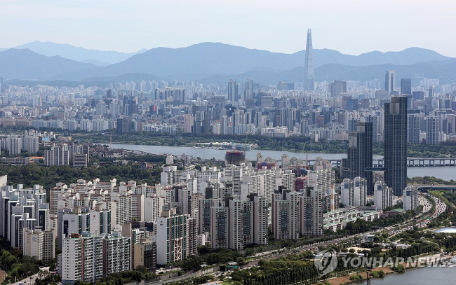 서울 강남권 아파트 모습