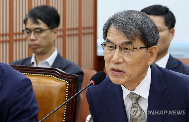 선관위 국조특위 청문회, 발언하는 노태악 전 중앙선관위원장